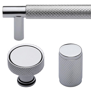 Knurled - Polished Chrome