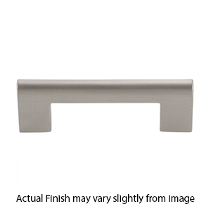 438 - Round Rail - 3-3/4"cc Cabinet Pull - Brushed Nickel