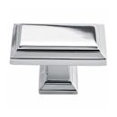 290 - Sutton Place - Rectangle Cabinet Knob - Polished Chrome