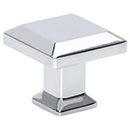 A660 - Sweetbriar Lane - 1.25" Square Cabinet Knob - Polished Chrome