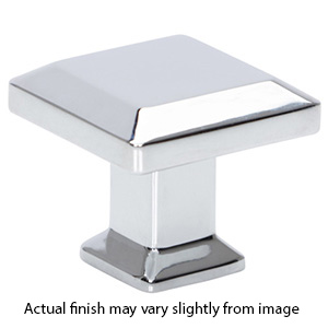 A660 - Sweetbriar Lane - 1.25" Square Cabinet Knob - Polished Chrome