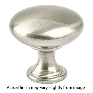 9913-1BPN-P - Euro Moderno - 1-3/16" Cabinet Knob - Brushed Nickel