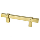 5103-4MDB-P - Rivet Rebel - 3-3/4" cc Cabinet Pull - Brushed Gold