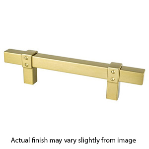 5103-4MDB-P - Rivet Rebel - 3-3/4" cc Cabinet Pull - Brushed Gold