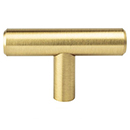 0829-2MDB-P - Tempo Bar Pull - 2" Cabinet Knob - Brushed Gold