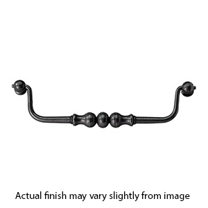 6363-180 - Bouvet Classic - 7.25" Drop Cabinet Pull - Black