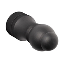 6107 - Bouvet Round - Robe Hook - Black