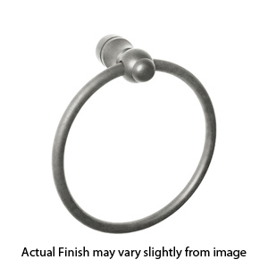 6102 - Bouvet Round - Towel Ring - Pewter