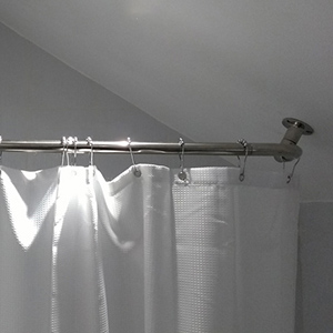 39" Angled Ceiling Shower Rod