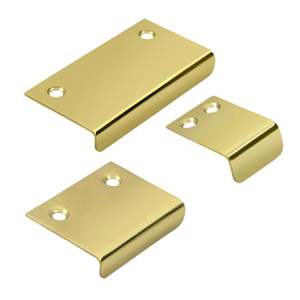 Angle Tab Pulls - Polished Brass