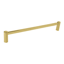 28024 - Modern Brass - 12" Towel Bar - Modern Rosette - Satin Brass