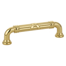 86283 - Ribbon & Reed - 3" Estate Pull - Polished Brass