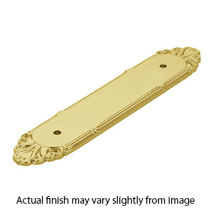 86294 - Ribbon & Reed - Backplate for 4" Pulls - Polished Brass