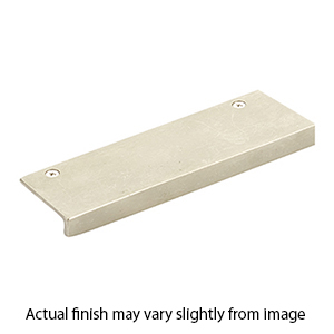 Rustic Modern 3" Edge Pull - Tumbled White Bronze