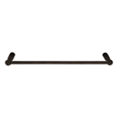 23024-2 - Sandcast Bronze - 12" Towel Bar - Type 2 Rosette - Medium Bronze