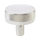 1-1/4" Select Knurled Cabinet Knob - Polished Nickel