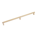 16" cc Select Knurled Cabinet Rectangular Pull - Satin Brass