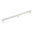 16" cc Select Knurled Cabinet Rectangular Pull - Satin Nickel