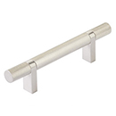 3.5" cc Select Knurled Cabinet Bar Pull - Satin Nickel