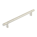 8" cc Select Knurled Cabinet Bar Pull - Satin Nickel