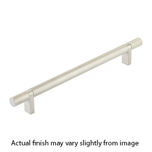 8" cc Select Knurled Cabinet Bar Pull - Satin Nickel