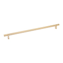 18" cc Select Knurled Cabinet Bar Pull - Satin Brass