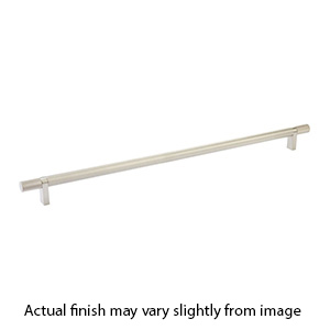 18" cc Select Knurled Cabinet Bar Pull - Satin Nickel