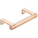 3.75" cc Select Knurled Cabinet Edge Pull - Satin Copper