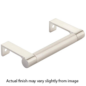 4.25" cc Select Knurled Cabinet Edge Pull - Satin Nickel