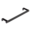 8.25" cc Select Knurled Cabinet Edge Pull - Flat Black