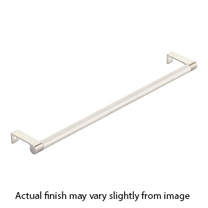 18.25" cc Select Knurled Cabinet Edge Pull - Satin Nickel