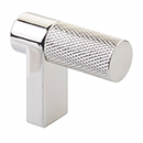 1-1/2" Select Knurled Cabinet Finger Pull - Polished Nickel