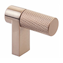 1-1/2" Select Knurled Cabinet Finger Pull - Satin Copper