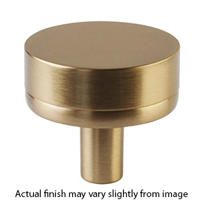 1-1/4" Select Smooth Cabinet Knob - Satin Brass