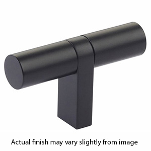 2-1/4" Select Bar Smooth Cabinet T-Knob - Flat Black