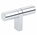 2-1/4" Select Bar Smooth Cabinet T-Knob - Polished Chrome