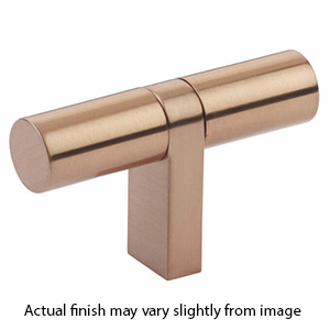 3-1/8" Select Bar Smooth Cabinet T-Knob - Satin Copper