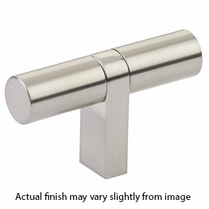 3-1/8" Select Bar Smooth Cabinet T-Knob - Satin Nickel