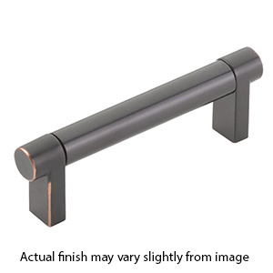 4" cc Select Smooth Cabinet Rectangular Pull - Oil Rubbed Bronze