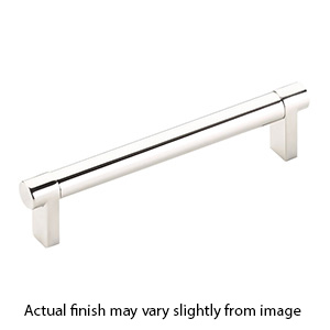 5" cc Select Smooth Cabinet Rectangular Pull - Polished Nickel