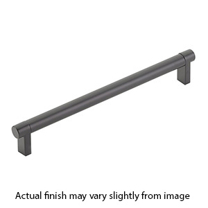 8" cc Select Smooth Cabinet Rectangular Pull - Flat Black