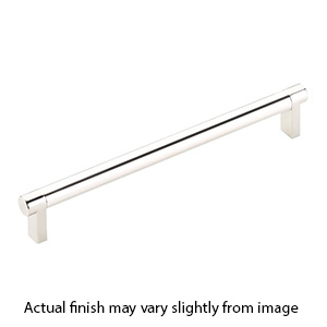 12" cc Select Smooth Cabinet Rectangular Pull - Polished Nickel