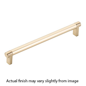 8" cc Select Smooth Cabinet Rectangular Pull - Satin Brass