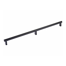 16" cc Select Smooth Cabinet Rectangular Pull - Flat Black