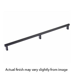 24" cc Select Smooth Cabinet Rectangular Pull - Flat Black