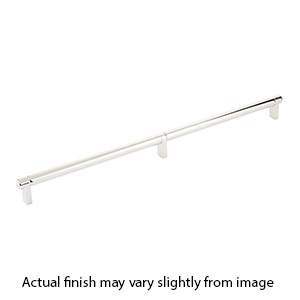 16" cc Select Smooth Cabinet Rectangular Pull - Polished Nickel