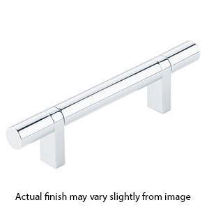 4" cc Select Smooth Cabinet Bar Pull - Polished Chrome