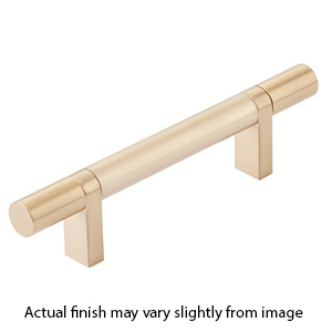 4" cc Select Smooth Cabinet Bar Pull - Satin Brass