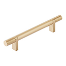 5" cc Select Smooth Cabinet Bar Pull - Satin Brass