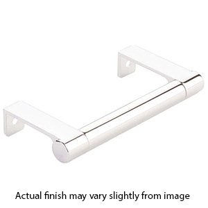 4.25" cc Select Smooth Cabinet Edge Pull - Polished Nickel